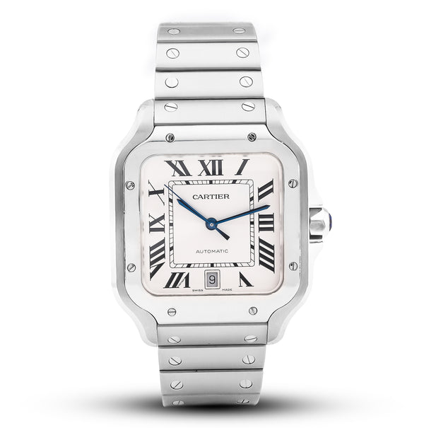 Cartier De Santos 40MM Roman Numeral Original Dial Full Set Box/Card