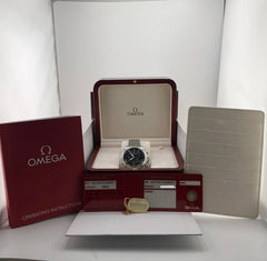 Omega De Ville Co-Axial Grey Dial on Stainless Steel Bracelet Ref. 422.10.41.52.06.001 Complete Open Date