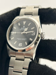 Rolex Explorer I Black Dial on Oyster Steel Bracelet Ref. 114270 Card 2008