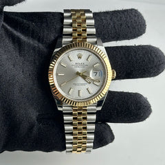 Rolex Datejust 41 Silver Index Dial on Jubilee Ref. 126333 Card 2022