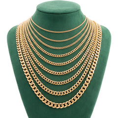 10k Yellow Gold Solid Miami Cuban Chain 8.5gms to 437.4gms Necklace 3.6MM to 16MM Lengths Available 16" to 30"