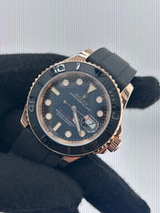 Rolex Yacht-Master Black Dial on Oyster Ref. 116655 Card 2018