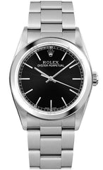 Rolex Oyster Perpetual Black Stick Dial on Oyster Steel Bracelet Ref. 77080 1999