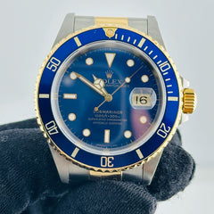 Rolex Submariner Blue Dial on Oyster Bracelet Ref. 16613 1991