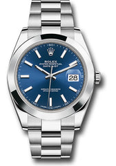 Rolex Datejust 41 Blue Index Dial on Oyster Ref. 126300 Card