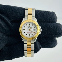Rolex Yacht-Master Ladies White Dial on Oyster Bracelet Ref. 69623 1998