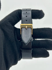 Rolex Datejust 36 Champagne Stick Dial on Generic Black Leather Band Ref. 1601 1974