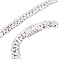 12MM 925 Silver 14.83CTW Natural Diamond Snake Cuban Chain 18In 96.7gms Necklace
