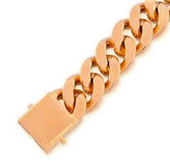 18MM 18k Yellow Gold 258.6gm 18CTW Natural Diamond 8In Puff Miami Cuban Bracelet