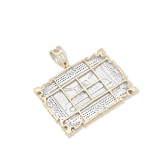 10k Yellow Gold 0.8CTW Natural Diamond Last Supper Apostles Pendant 14.7g Charm
