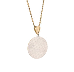 1/10th 10k Gold Bonded 925 Silver Medosa 5.4gms Round Charm Mens Womens Pendant