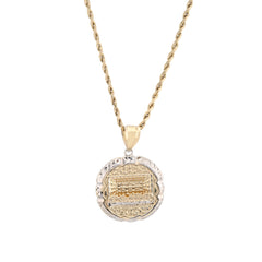 1/10th 10k Gold Bonded 925 Apostles Last Supper Charm 3g Unisex Two Tone Pendant