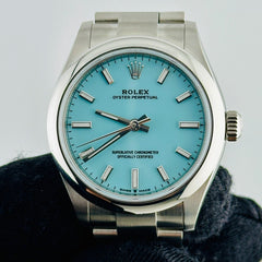 Rolex Oyster Perpetual Turquoise Blue Index Dial on Oyster Bracelet Ref. 277200 Complete 2026