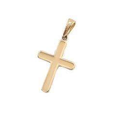 Fine 10k Yellow Gold Cross Pendant Religious 0.5gms Charm For Mens Womens