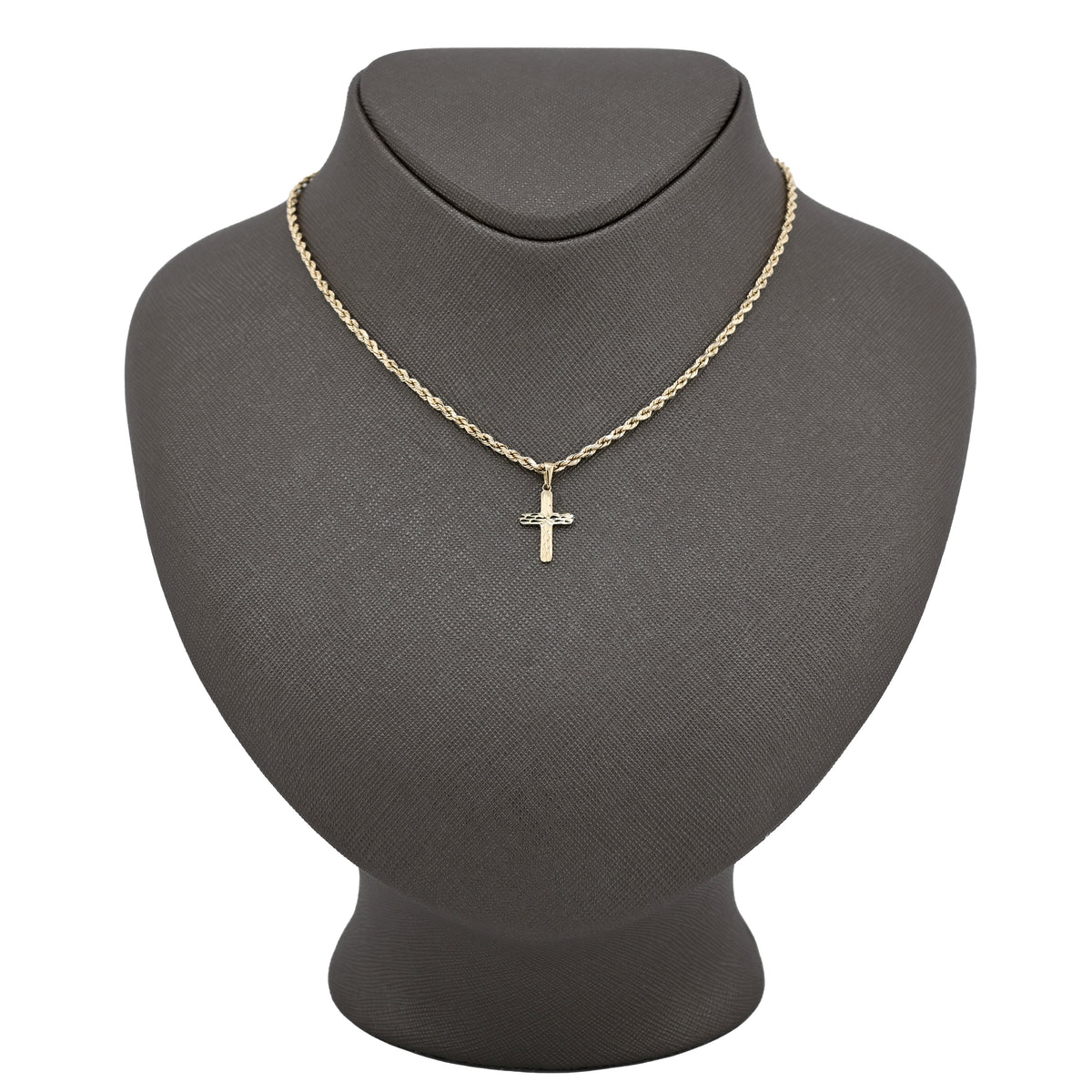 Fine 10k Yellow Gold Cross Pendant Religious 0.5gms Charm For Mens Womens