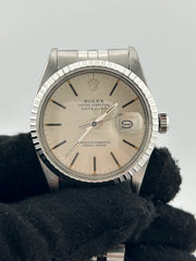 Rolex Datejust 36 Silver Stick Dial on Jubilee Ref. 16030 1981
