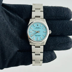 Rolex Oyster Perpetual Turquoise Blue Index Dial on Oyster Bracelet Ref. 277200 Complete 2026