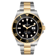 Rolex Sea-Dweller Date 43mm 18K YG-Stainless Steel Black Dial and Bezel Oyster Watch 126603