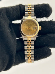 Rolex Datejust Lady Champagne Stick Dial on Jubilee Ref. 69173 1991