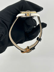 Rolex Datejust 36 Champagne Stick Dial on Generic Black Leather Strap Ref. 16233 1996