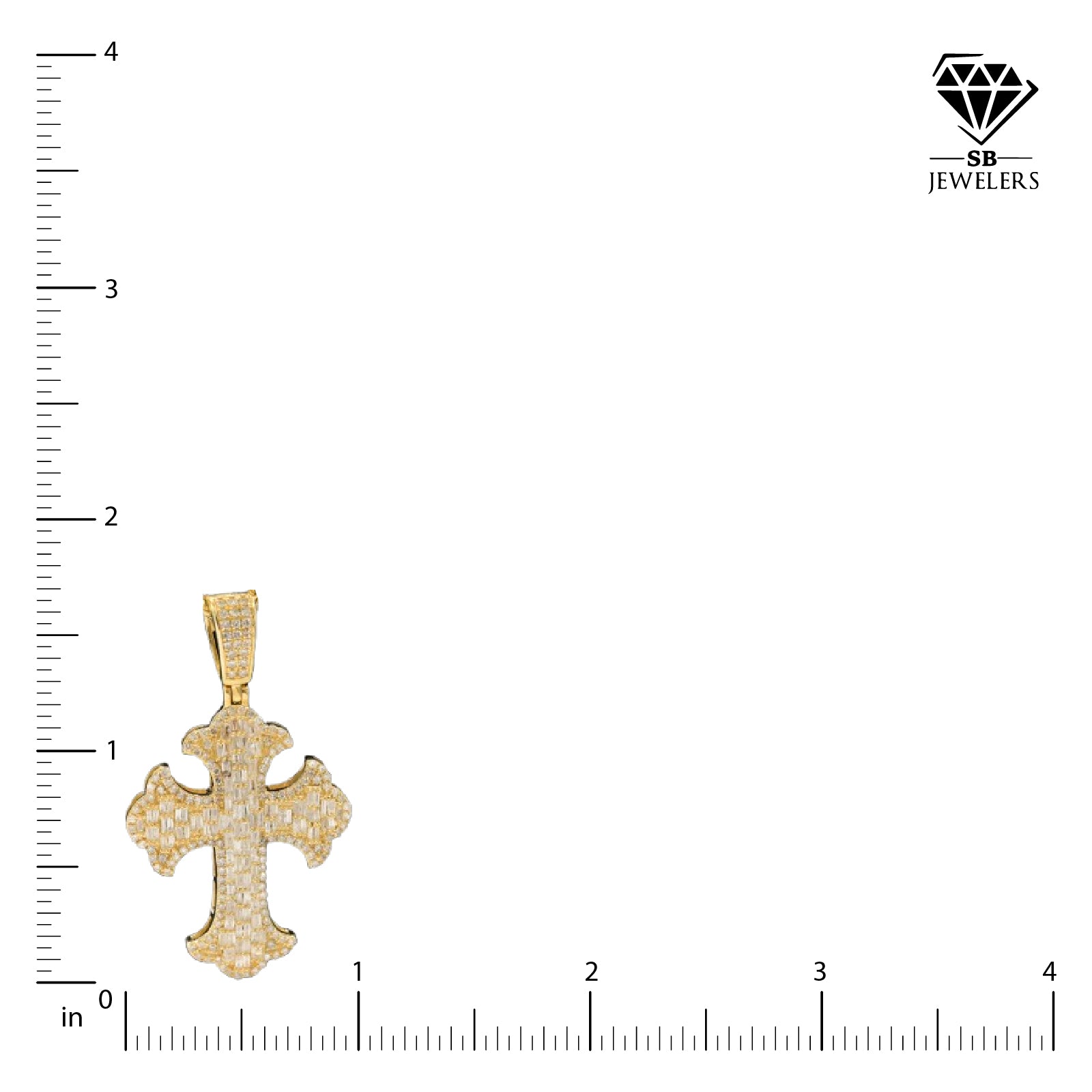 10k Yellow Gold 1.3CT Natural Diamond Cross Charm 5.2g Religious Pendant For Men