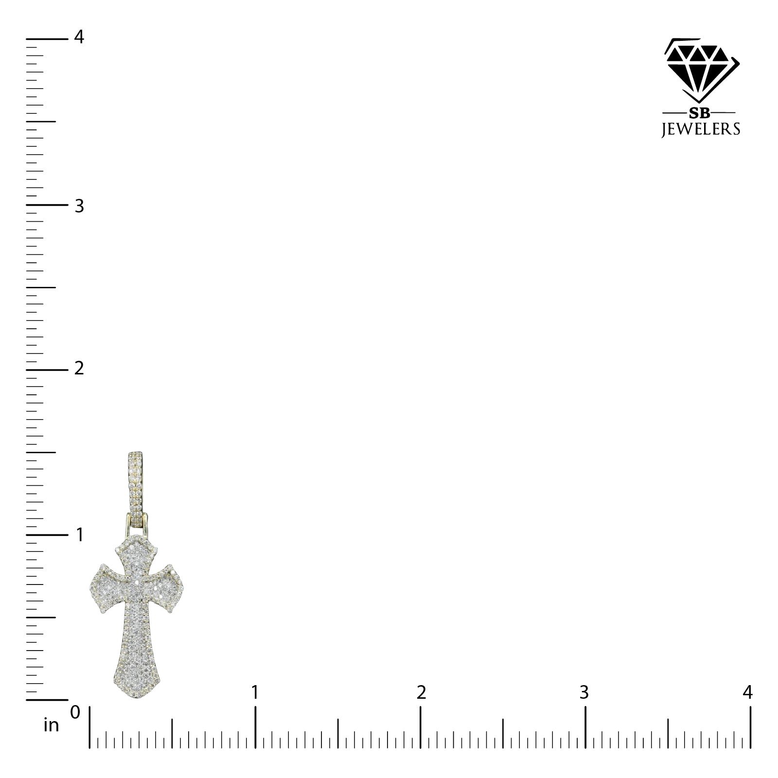 Pure 10k Yellow Gold 1CT Natural Diamond Cross Pendant 4.5g Mens Religious Charm