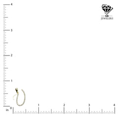 10k Yellow Gold Initial U Pendant 0.14 CTW Natural Diamond 0.91g Alphabet Charm