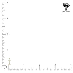 10k Yellow Gold Initial H Pendant 0.17 CTW Natural Diamond 1.1g Alphabet Charm