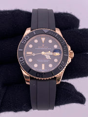 Rolex Yacht-Master 37 Matt Black Dial on Oysterflex Ref. 268655 Card 2018