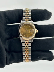 Rolex Datejust Lady Champagne Stick Dial on Jubilee Ref. 69173 Papers 1993