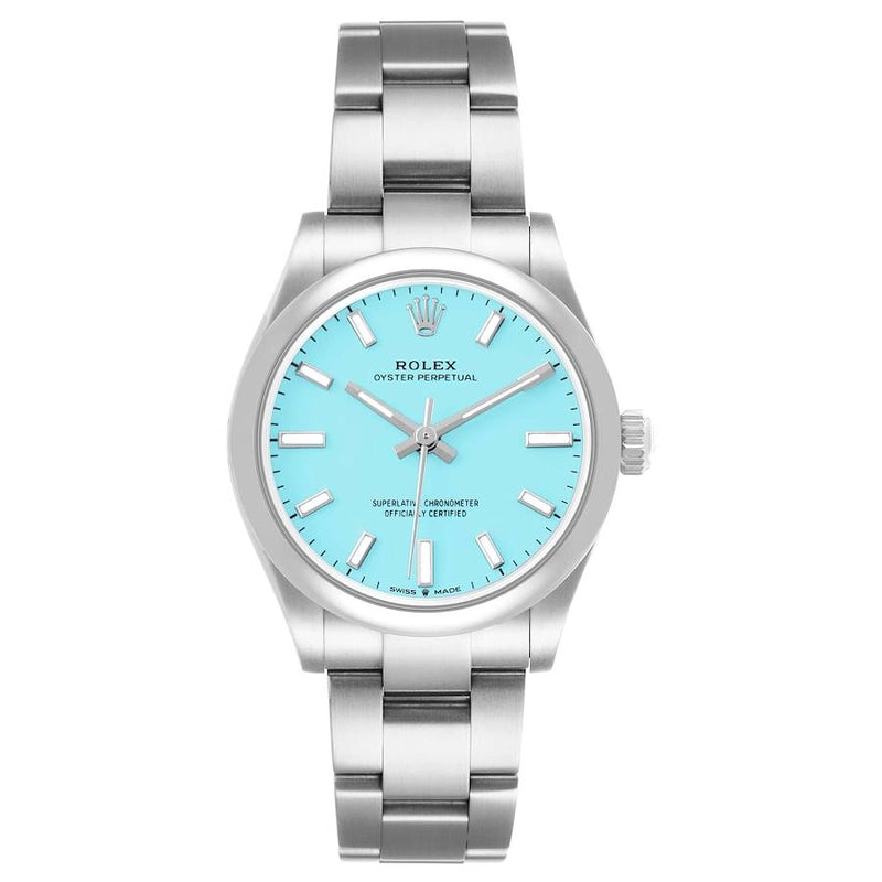 Rolex Oyster Perpetual Turquoise Blue Index Dial on Oyster Bracelet Ref. 277200 Complete 2026
