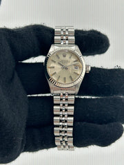 Rolex Date Lady Silver Index Dial on Stainless Steel Bracelet Ref. 6917 1978