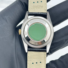Rolex Datejust 36 Gold Stick Dial on Generic Leather Strap Ref. 16233 1993