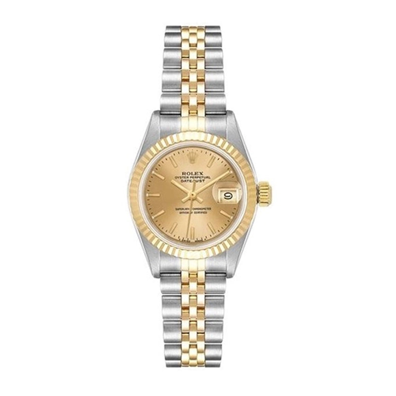 Rolex Datejust Lady Champagne Stick Dial on Jubilee Ref. 69173 Papers 1993