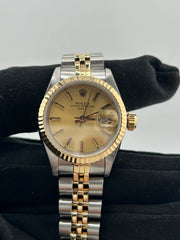 Rolex Date Lady Champagne Stick Dial on Jubilee Ref. 6917 1984